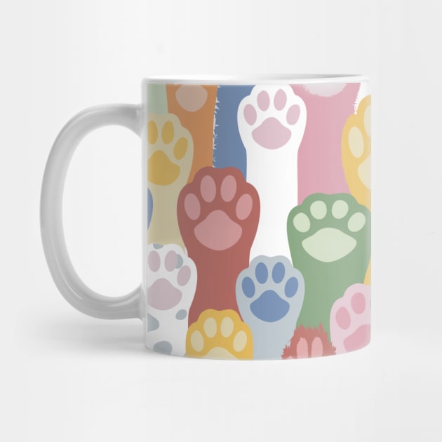 Colorful Pawsome Pattern by Tillowin